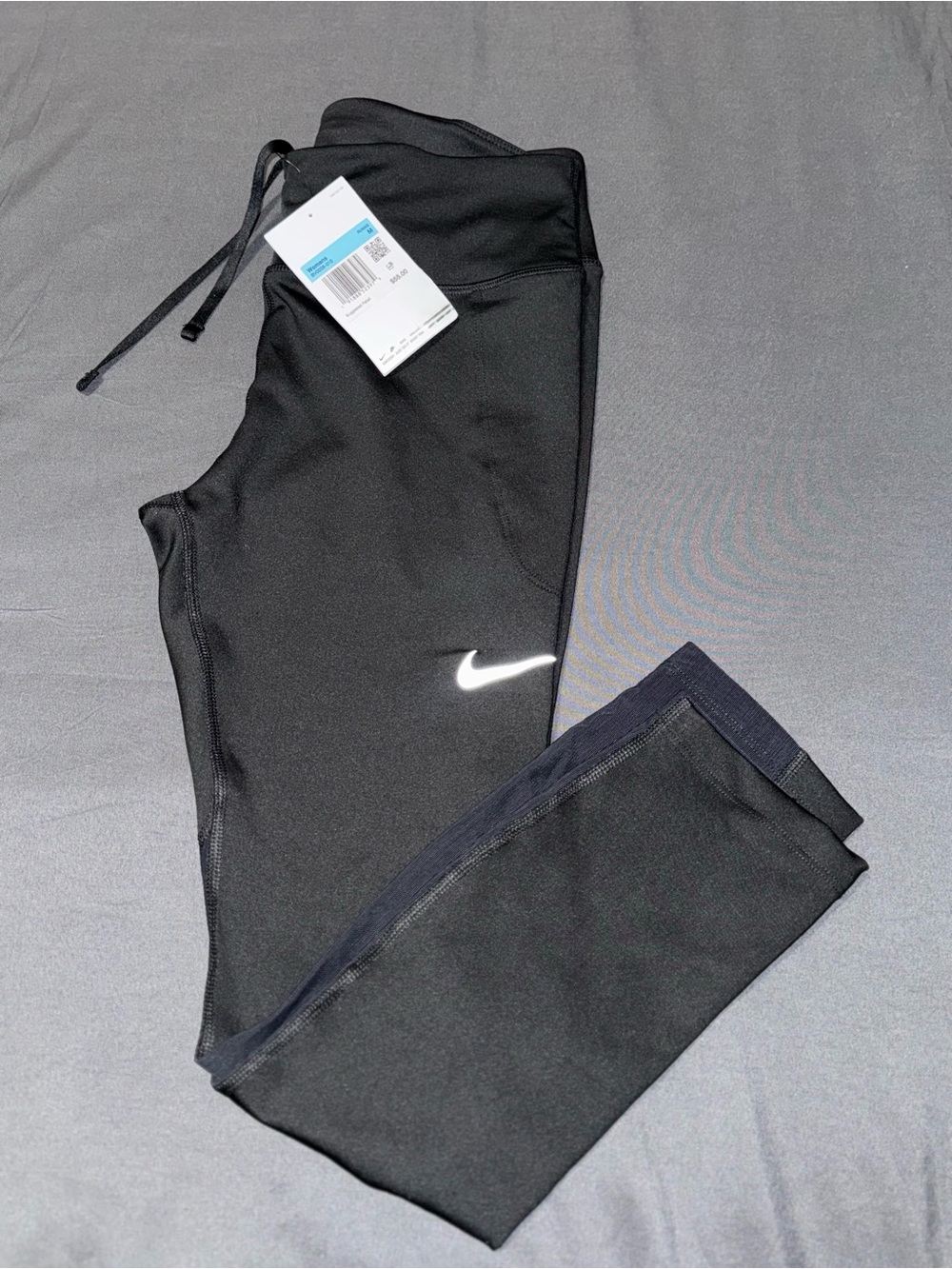 Nike Black Leggings with White Swoosh